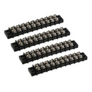 4pcs 10 Gang Screw Terminal Block With Nickel Plated Brass Contacts For Boat