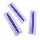 3Pcs Pastry Icing Comb Set Spatulas Scraper Cake Baking Decorating Tool NJ%ã€Š