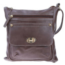 Fashion Women Shoulder Bag Satchel Crossbody Bags Sling Handbag (Dark Brown