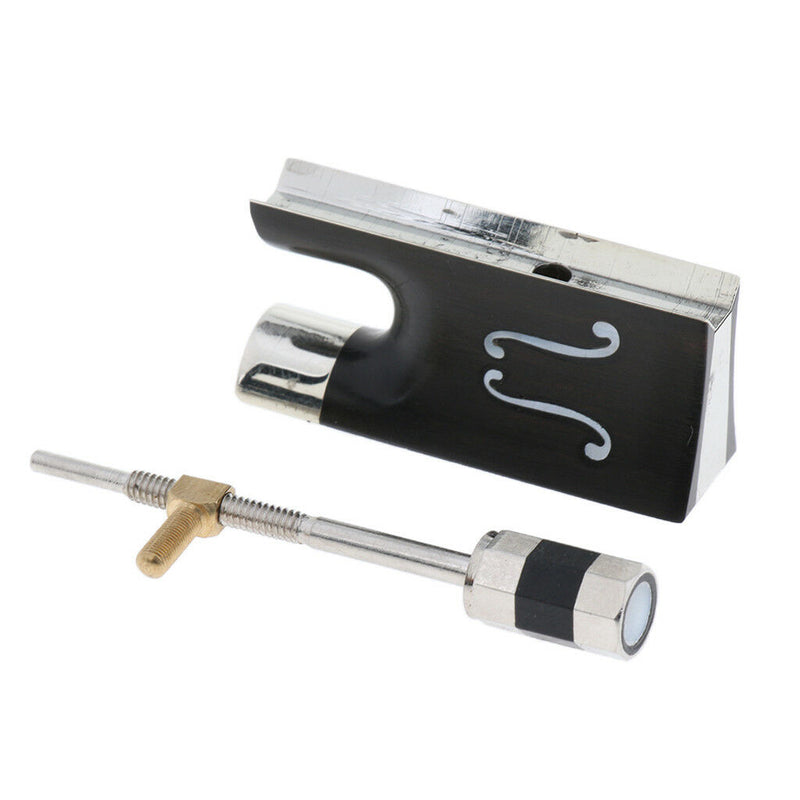 1 Set Ebony Violin Bow Frog Screw 3/4 4/4 Size Metal Violin Parts for Fiddle