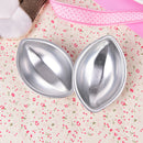 2Pcs Crafting Metal Bath Bomb Mold Bath Lemon Shape Diy Metal Soap Molds ME