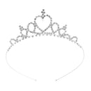 Children Kids Girl Heart-Shape Tiara Headband Wedding Crown Hairband Hoop