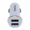 5V 2.4A/1.0A Dual USB Fast Charging Smart Car Charger for Phone Tablet A