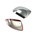 2Pcs Car Rearview Mirror Cover Abs Chrome Side Mirror Cover for Mercedes-Be
