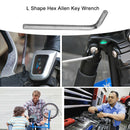 Hex L Shape Allen Key Wrench Metric Nickel Plated Flat Head Spanner (10pcs)