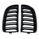 Double Slat Sport Kidney Grille Grill Black for BMW E90 E91 2005-2008