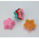 New 10X Stars Shape Silicone Chocolate Candy Cup Cake Baking Molds Dessert Tools