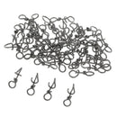 50 Pieces Fast Connecting Clips Fishing  Clips Swivels Connector 10mm