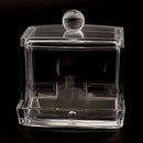 Clear Acrylic Cotton Swab Makeup Case Stick Box Storage Stand Rack Y4V7