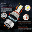 Combo 9005 + H11 + 9006 LED Headlight Kits Hi Beam B7Y3 585000LM Low G1W8 6 M9E3
