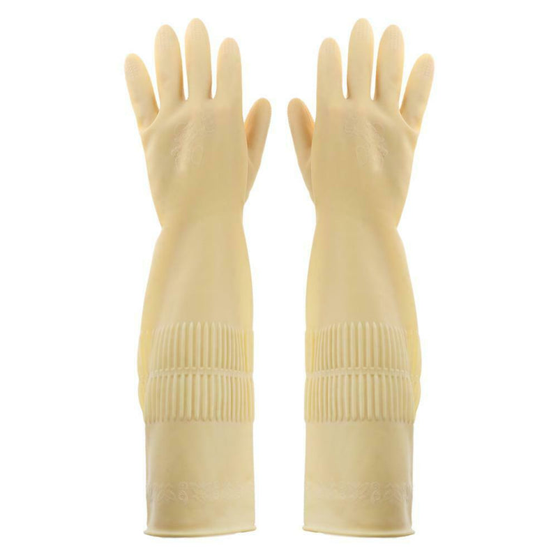 1 Pair Natural Latex Gloves Garden Rubber Wear Resistant Working Gloves