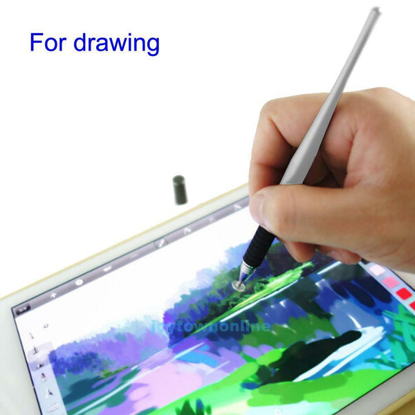 High Quality 2 In 1 Capacitive Pen Touch Screen Drawing Pen Stylus for iPho #JT1