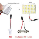 48 Smd Cob Led T10 4W 12V White Light Car Interior Panel Lights Dome Lamp B