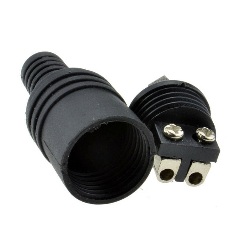 2 pin DIN Plug Speaker and HiFi Connector Screw Terminals [2 Pack]   Z