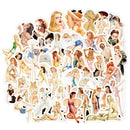 50Pcs Sexy Retro Poster Girls Stickers Suitcase Laptop Guitar Car Stick 3C