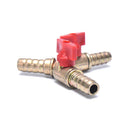 Clamp Fitting Fuel Water Oil Gas 3/8" 10mm Brass Y 3-Way Shut Off Ball Valve Ew