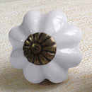 10X Pumpkin Ceramic Handles and Knobs Kitchen Cabinet  Furniture Pulls  2