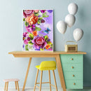 5D DIY Full Drill Diamond Painting Gorgeous Flowers Butterfly Cross Stitch