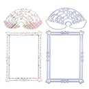 2pcs Rainbow Frame Metal Cutting Die Embossing Stencil for DIY Scrapbooking