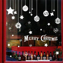Wall Stickers merry christmas background wall decoration Removable (C, 45 c