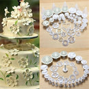 33PCS Sugarcraft Cake Cupcake Decorating Fondant Icing Plunger Cutters Tools LJ