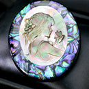 Natural Abalone Shell Cameo Brooch Pin  Banquet Weddings Brooch Bridal Gifts FT