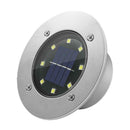 8LED Solar Underground Light Waterproof Garden Buried Lamp (White Light) A