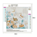 5D DIY Full Drill Diamond Painting Flower Cross Stitch Embroidery Mosaic