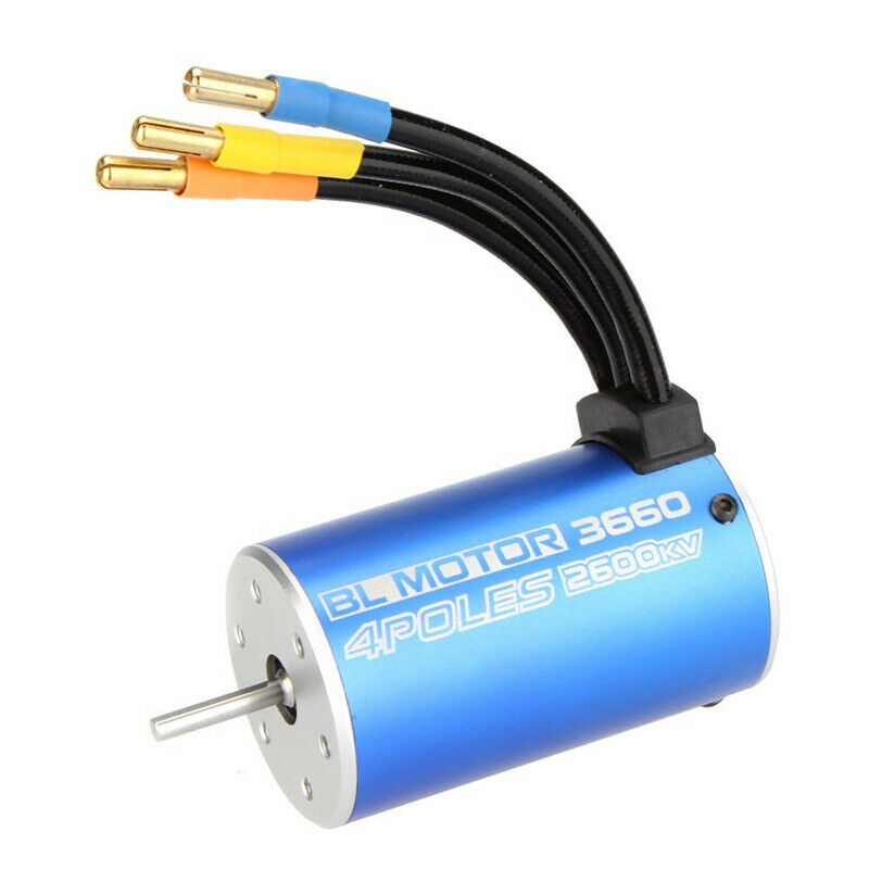 3660 4Poles 2600KV Brushless Motor for RC 1/8 1/10 Truck off-road Car Boat W1Y7