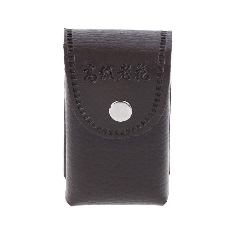 Faux Leather Press Buckle Folding Eyeglasses Case Glasses Box Presbyopic  Bj