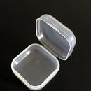 10X Clear Plastic Transparent With Lid Storage Box Collection Container Case JR