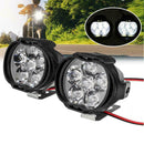 2Pcs 6 LED Motorcycle Headlight Fog Spotlight Driving With Lamp Light N1D8