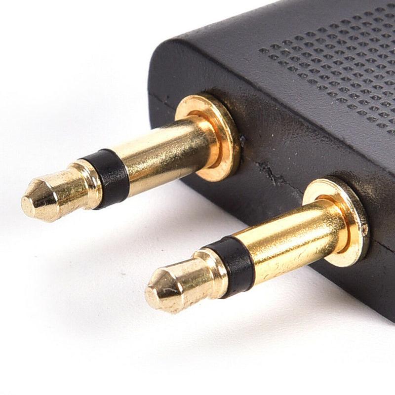 Airplane Airline Travel Headphones Jack Audio 3.5mm Adapter Converter jzTOCA