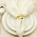 6Pcs/Lot Hotel Napkin Ring Napkin Holder Fall Leaves Napkin Buckle Christma