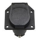 3X(Durable Trailer Plug, 12V 7 Pin Round Trailer Plug 7 Way Blade Socket Ad