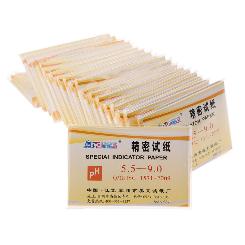 20 Pack, pH Test Strips, Universal 5.5-9.0 Scale, Made of Premium Litmus Paper,