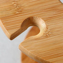 Wine Glass Holder Bamboo Tabletop Wine Glass Drying Racks Camping for 6 Gla