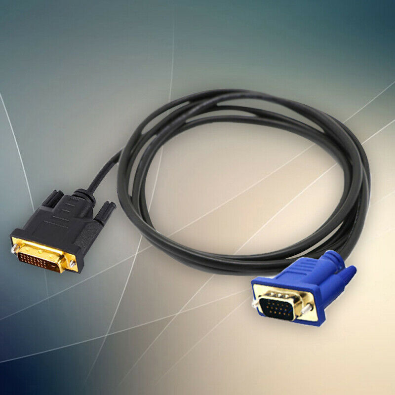 1.5 Metre Dual Link DVI-I DVI to VGA D-Sub Video Adapter Cable Converte IBN