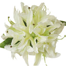 Artificial Silk Lily Home Table Vase Flower Arrangement Bridal Flower White