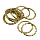 10pcs 40mm Brass Round auto lock snap clip DIY Key Rings Chain Bag Charms