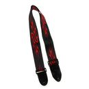 Durable Guitar Bass Strap Belt with PU Leather Ends Blaze Pattern for Electric