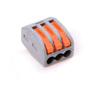 10Pcs 3 Pin Universal Compact Wire Wiring Connector Conductor Terminal Block ME