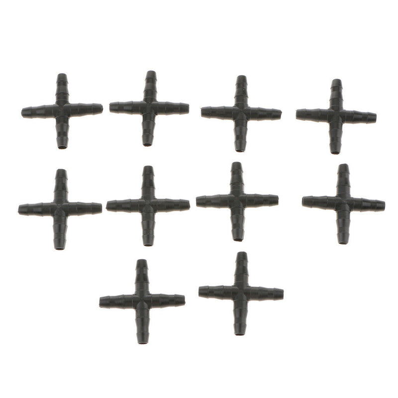 10pcs 4mm / 7mm (Inside / Outside Diameter) Crossing Type tube Watering