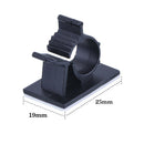 Adjustable Cable Clips Adhesive Nylon Wire Clamps Black 50 Pcs R2M9