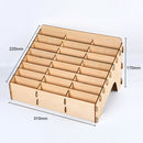 DIY Wooden Paint Rack Ink Storage Organizer 24-grid