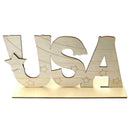 Wooden American Independence Day DIY English Alphabet Home Decoration Craft