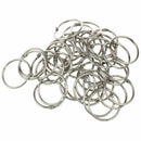40 Pcs Staple Book Binder 45mm Outer Diameter Loose Leaf Ring Keychain H8S5