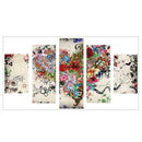 Heart-shaped 5D DIY Full Drill Diamond Painting 5-pictures Combination Kits