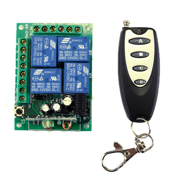 New DC 12V Wireless Remote Control Switch Module and Car Remote Control 433 #gib