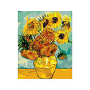 Sunflower Art Paint By Number Kit DIY Digital Oil Painting On Canvas Linen Welt
